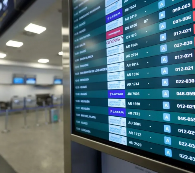 Comenzo el paro de los Aeronáuticos, se reprograman vuelos y el funcionamiento de los aeropuertos